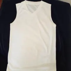 ホワイト ノースリーブ インナーシャツ 160 サッカー スポーツ全般 キッズ