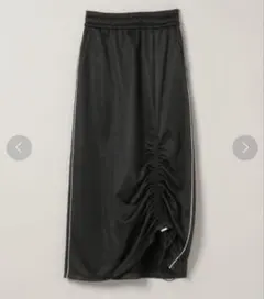 【最終値下げ】JEANASIS サイドラインナロースカート ブラック