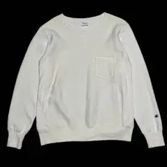 Champion REVERSE WEAVE 前V ガゼット スウェット 白 - メルカリ