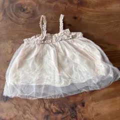 アプレレクール　薄いピンク チュール ワンピース　80