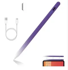 紫色 タッチペン USB Type-C 傾斜検知機能