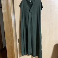 BLENHEIM ノースリーブ ロングワンピース カーキのサムネイル