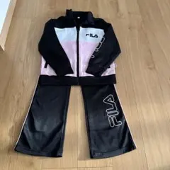 FILA ジャージ 2セット 黒/ピンク 黒/赤140