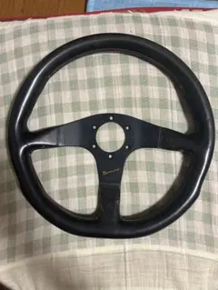 激レア 絶版！ 当時物！ MOMO モモ Speed 4 スピード4 レザー ステアリング 98年製 約36.5㎝ かなり綺麗！超美品！ 赤ステッチ！ 旧車等 : 激レア 当時物 JPS momo レザー ステアリング モモ 2