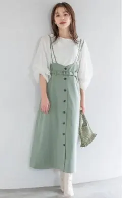 mystywoman カーキー ワンピース フリーサイズ