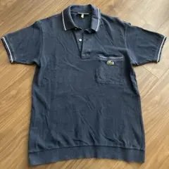 LACOSTE ポロシャツ ネイビー 胸ポケット付サイズ3