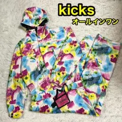 【KICKS】キックス オールインワン スノボウェア カラフル