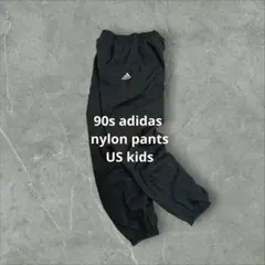 90s adidas シャカパン ナイロンパンツ ブラック US フェード 小柄