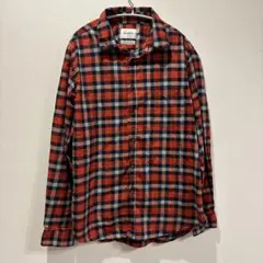 Goodfellow & Co. 長袖シャツ 【L サイズ】レッド系チェック柄