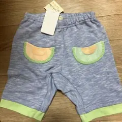 ベビーチェリー メロンポケットハーフパンツ 水色のサムネイル