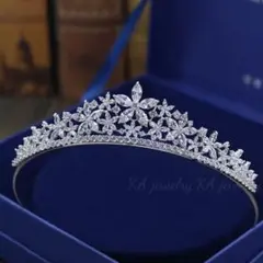 ティアラ リーフ高品質シルバー ウェディング ブライダル 新品 結婚式