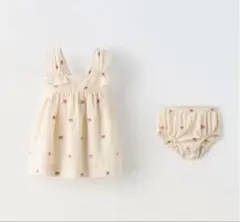 ZARA エンプロイダリー チューリップワンピース セット
