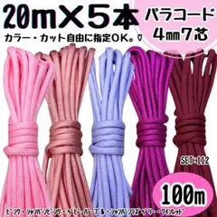 パラコード ハンドメイド 120m ティファニーブルー 白 ピンク リード