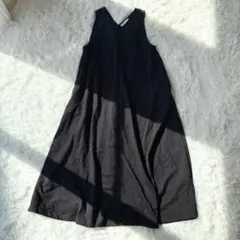 A542 AMERICAN HOLIC Ｖネック　ロングワンピース　マキシ丈