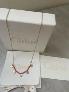 未使用♡Chloe クロエ ビーズロゴモチーフネックレスのサムネイル