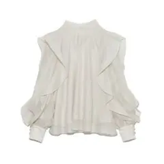 snidel オーガンジー シースルーブラウス　オフホワイト