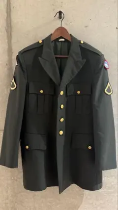 ミリタリージャケット ダークグリーン 富士山パッチ