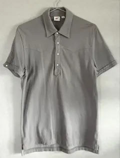 ★美品★【UNIQLO×Michael Bastian】半袖ポロシャツグレー系