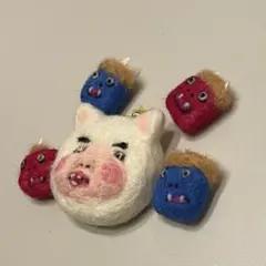 ハンドメイド 羊毛フェルト キモカワオジサンシリーズ - メルカリ