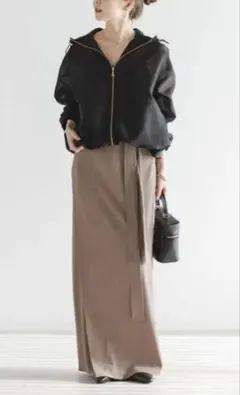 試着のみ極美品noble アニヴェンリブラップスカート&タンクのセット