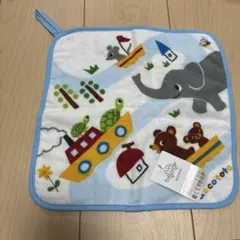新品、未使用、タグ付き　accototo ループ付きタオル ガーゼ 無撚糸