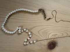 ホワイトパール ロングネックレス
