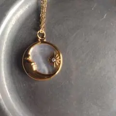 大ぶり マザーオブパール シェル ペンダント ネックレス ロープ 