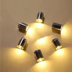 ミニチュア　LEDライト 　ＤＩＹ 　ドールハウス　照明　ジオラマ 　6個　暖色