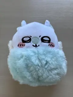 可愛いぬいぐるみ ホワイト 水色　　ちいかわ　30センチ