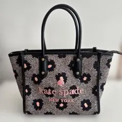 Kate Spade newyork エラスモールトート ヘリンボーンフローラル