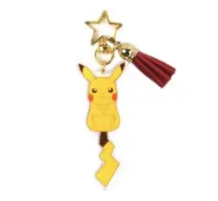 新品ポケモンキーホルダー星チャームピカチュウ