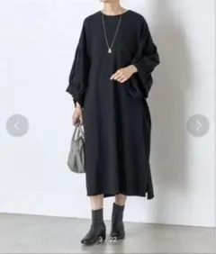 ビアズリー☆ タフタビッグチェックワンピース ブラック チェック