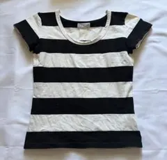 agnès b. 半袖ストライプTシャツ