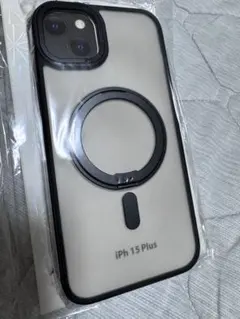 Phone 15 Plus ケース MagSafe対応クリア×ブラック新品未使用