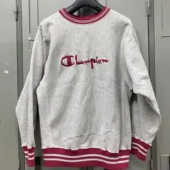90sUSA製Champion刺繍タグ リバースウィーブ  スウェット 刺繍ロゴ