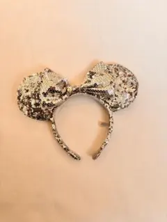 ミッキー耳カチューシャ シルバー