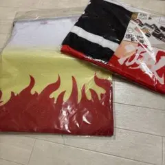 鬼滅の刃ではない鬼退治和柄マフラーとナップザック