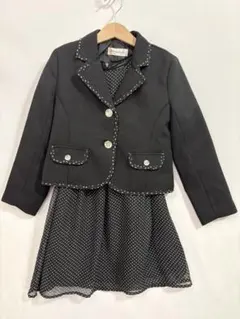 a.v.v フォーマル 130 女の子 卒園 入学 ドット ボレロ ワンピース