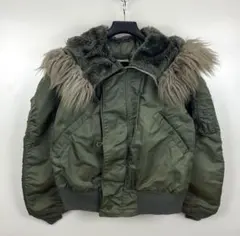 美品 USA 90s ALPHA N-2B M オリーブ グリーン