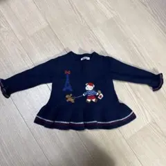 familiar ネイビー ニットセーター チュニック