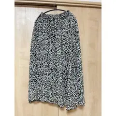 レオパード柄 フレアロングスカート