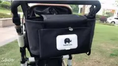 ポーチ ベビーカーバッグ オムツ おしり拭きケース 散歩 公園 黒 ブラック