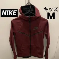 ナイキ テックフリースパーカー キッズM 140-150 ダークチームレッド 赤