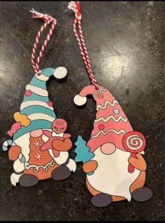 トムテ サンタデザイン オーナメント2個セット