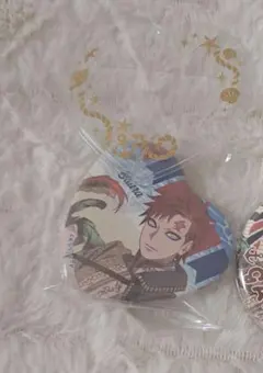 NARUTO　我愛羅　マリンルック　缶バッジ　ハート缶バッジ