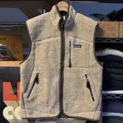00s Patagonia レトロX フリースベスト 希少カラ ベージュブラウン