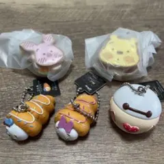 Nuiパン　ディズニーキャラクター　ミニチュアキーチェーン　全５種セット