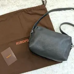 美品✨️HIROFU　ヴィータ　レザーショルダーバッグ 現行 2WAY シボ革のサムネイル