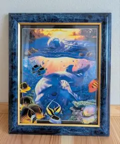 C.R. LANSEN イルカの絵画　クリスチャンラッセン C R LANSEN イルカの絵画 クリスチャンラッセン｜Yahoo!フリマ