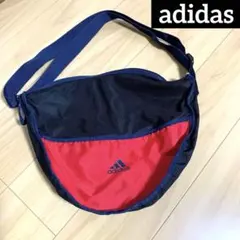 adidas ショルダーバッグ ネイビー レッド メッシュ